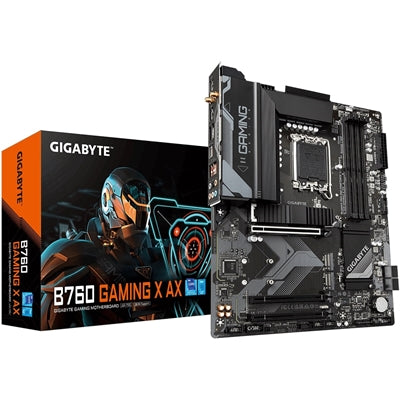 Gigabyte B760 GAMING X AX DDR5 Motherboard - LGA1700, Wi-Fi 6E, ATX Gigabyte B760 GAMING X AX DDR5 Motherboard - LGA1700, Wi-Fi 6E, ATX